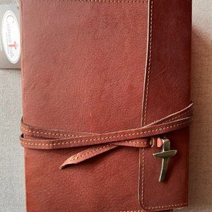 Genuine Leather Latigo Saddlery Wrap Style Bible Cover
